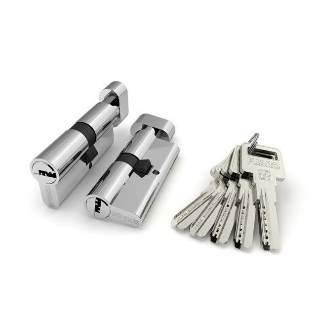 Цилиндровый механизм с вертушкой R602/60 mm (25+10+25) CP хром 5 кл.