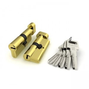 Цилиндровый механизм с вертушкой R602/60 mm (25+10+25) AB бронза 5 кл.