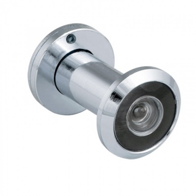 DVZ2, глазок, 16/200/60x100 (оптика пластик, угол обзора 200) CP Хром