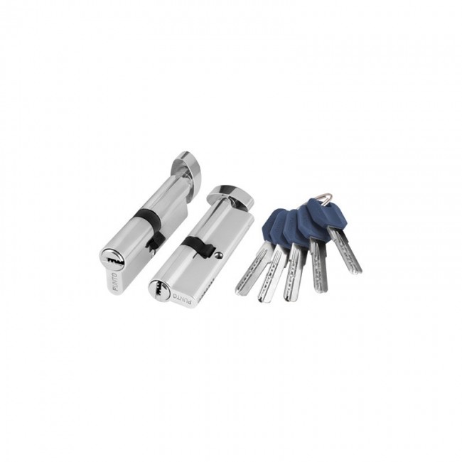 Цилиндровый механизм с вертушкой Z402/70 mm (30+10+30) CP хром 5 кл.