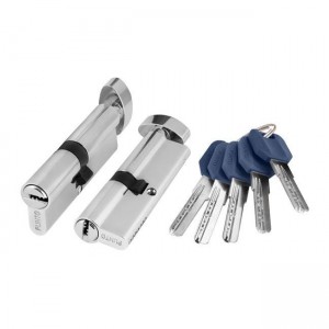 Цилиндровый механизм с вертушкой Z402/80 mm (35+10+35) CP хром 5 кл.