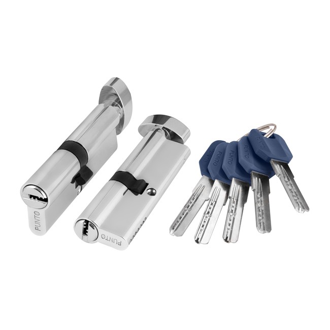 Цилиндровый механизм с вертушкой Z402/90 mm (40+10+40) CP хром 5 кл.